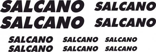 Sticker Masters Salcano Bisiklet Sticker Set Etiket