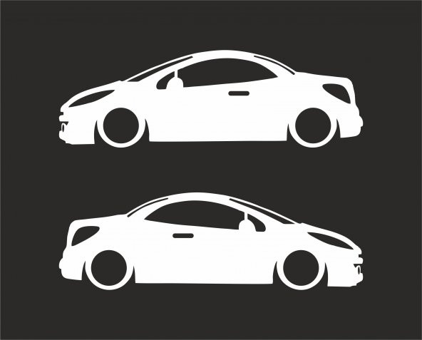 Sticker Masters Peugeot 207 CC Coupe Basık Araç Sticker ürün görseli