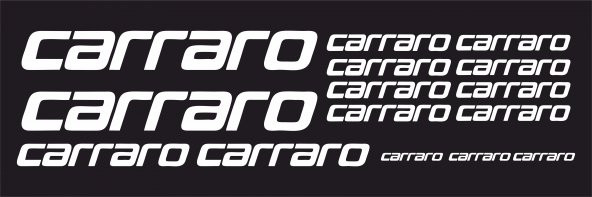 Sticker Masters Carraro Bisiklet Sticker Set Etiket