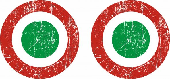 Sticker Masters Vespa Eskitme Yan Grenaj Sticker Set - 1