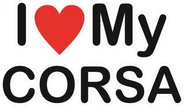 Sticker Masters I Love My Corsa Sticker