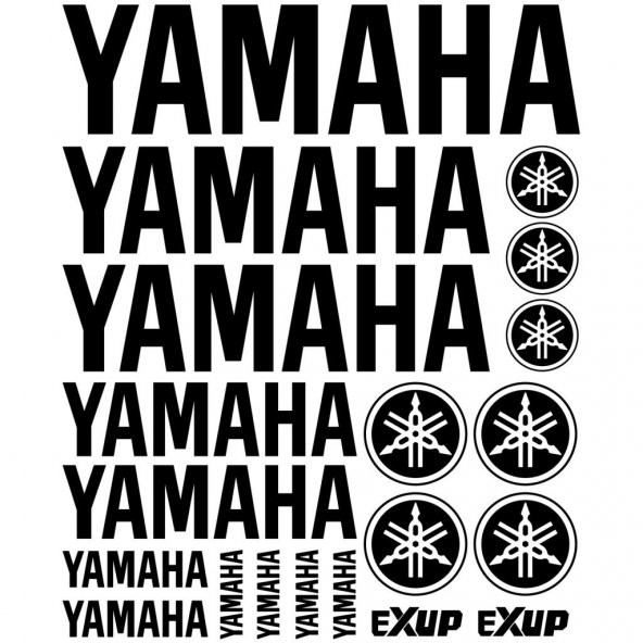 Sticker Masters Yamaha Logo Sticker Set