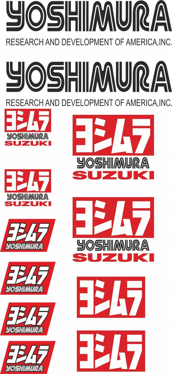 Sticker Masters Yoshimura Suzuki Sponsor Sticker Set