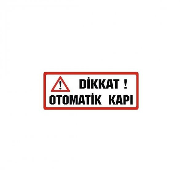 Sticker Masters Dikkat Otomatik Kapı Sticker ürün görseli