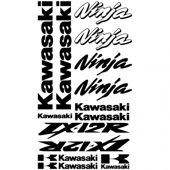 Sticker Masters Kawasaki Ninja ZX-12r Sticker Set