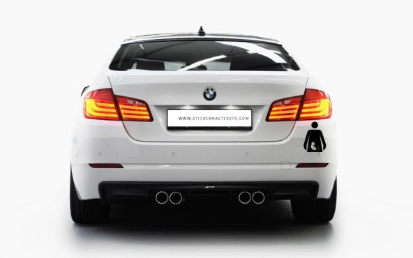 Sticker Masters Arabada Hamile Var Sticker - Resim 2