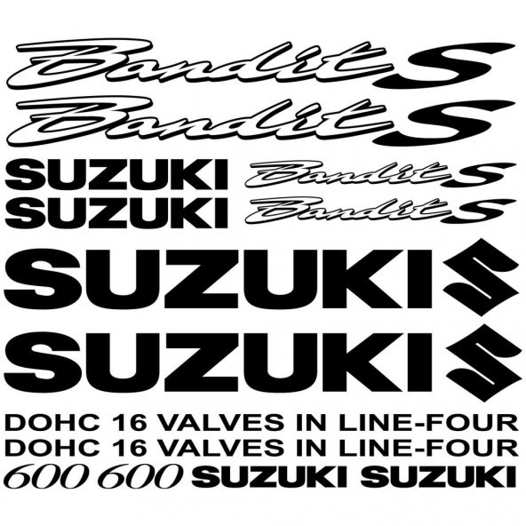 Sticker Masters Suzuki 600 Bandit S Sticker Set 1