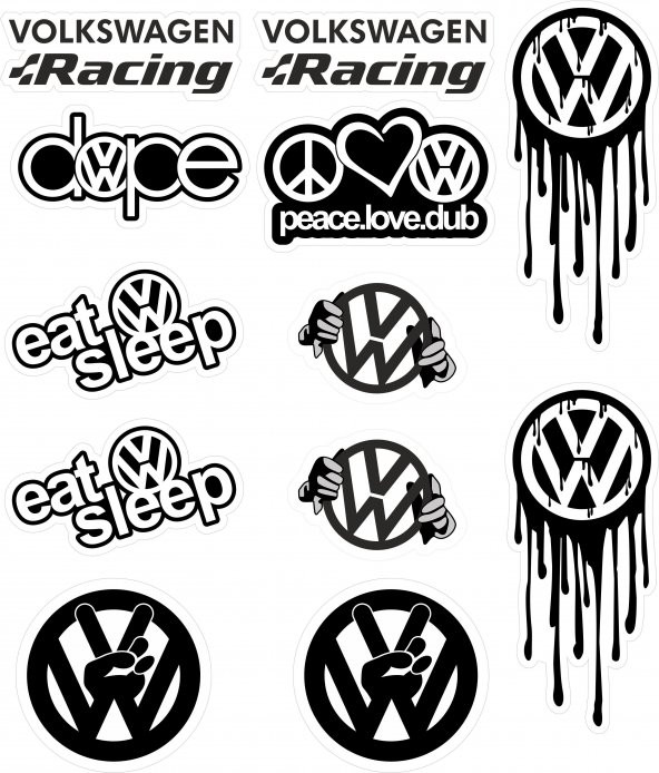 Sticker Masters Volkswagen Sticker Set