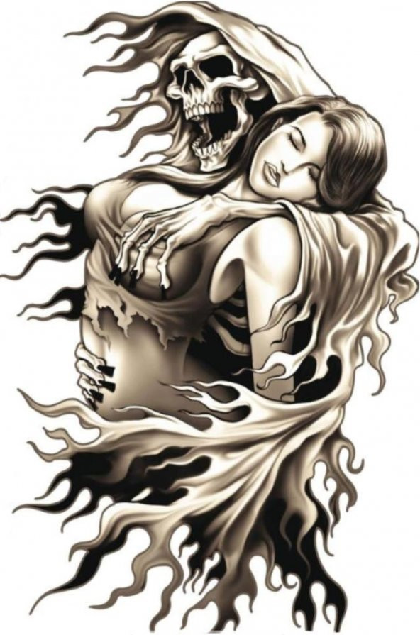 Sticker Masters Skull And Women Sticker ürün görseli