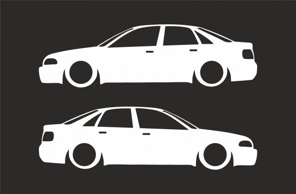 Sticker Masters Audi A4 Basık Araç Sticker ürün görseli
