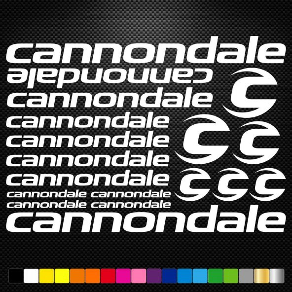 Sticker Masters Cannondale Bisiklet Sticker Set Etiket