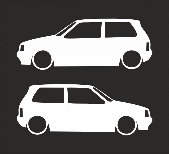 Sticker Masters Fiat Uno Basık Araç Sticker ürün görseli
