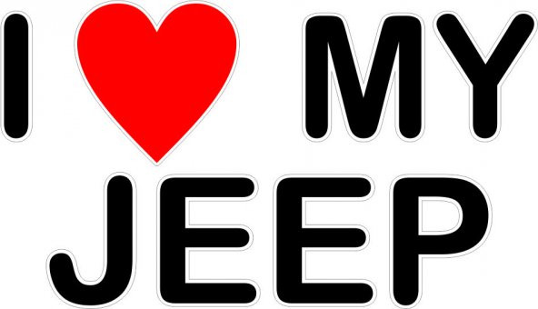 Sticker Masters I Love My Jeep Sticker