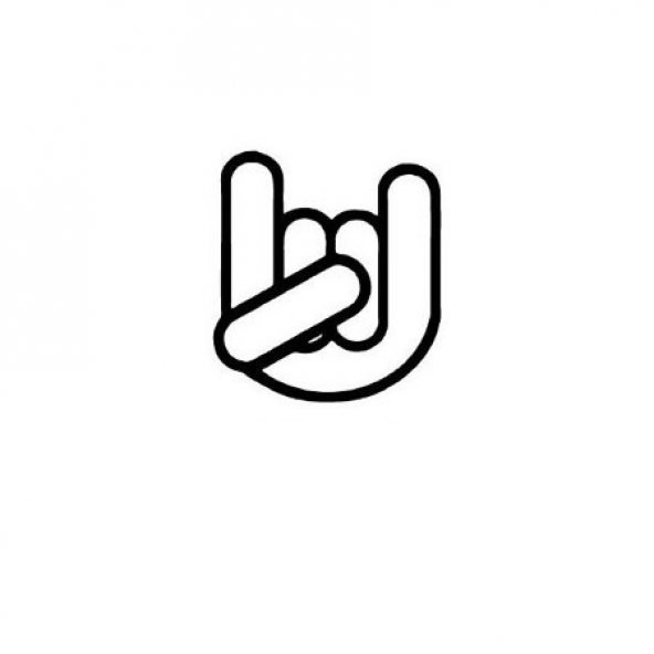 Sticker Masters Rock İşaret Sticker ürün görseli