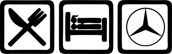 Sticker Masters Eat Sleep Mercedes Sticker ürün görseli