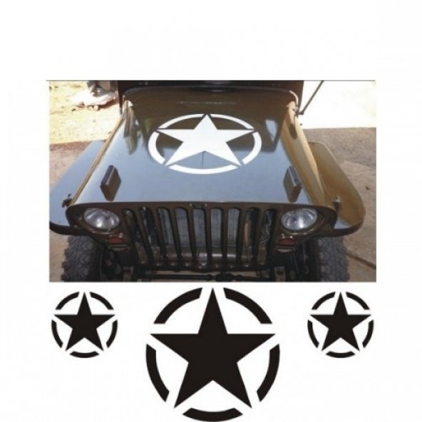 Sticker Masters Army Jeep Sticker Set