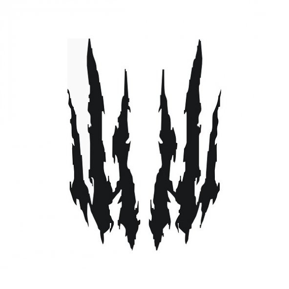 Sticker Masters Canavarın Tırnak izi Sticker ürün görseli