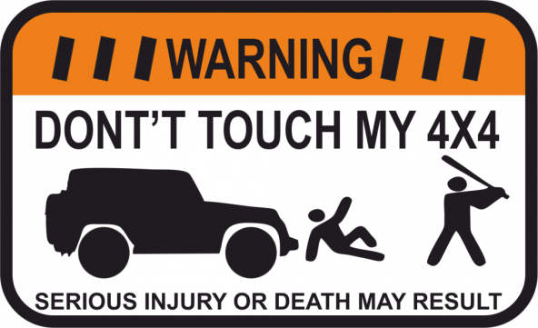 Sticker Masters Dont Touch My Jeep Sticker ürün görseli