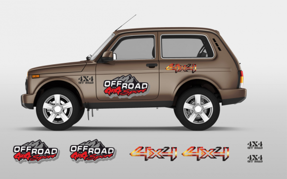 Sticker Masters Lada Niva Sticker Set-4