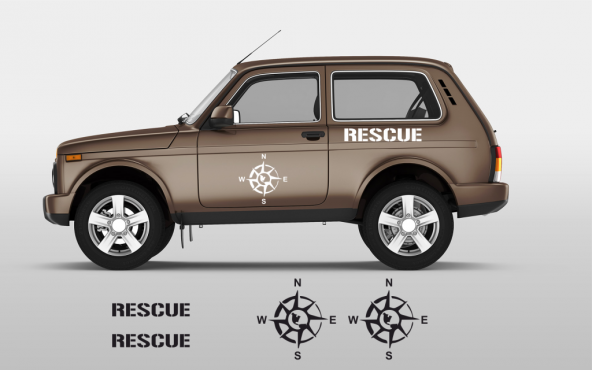 Sticker Masters Lada Niva Sticker Set Rescue