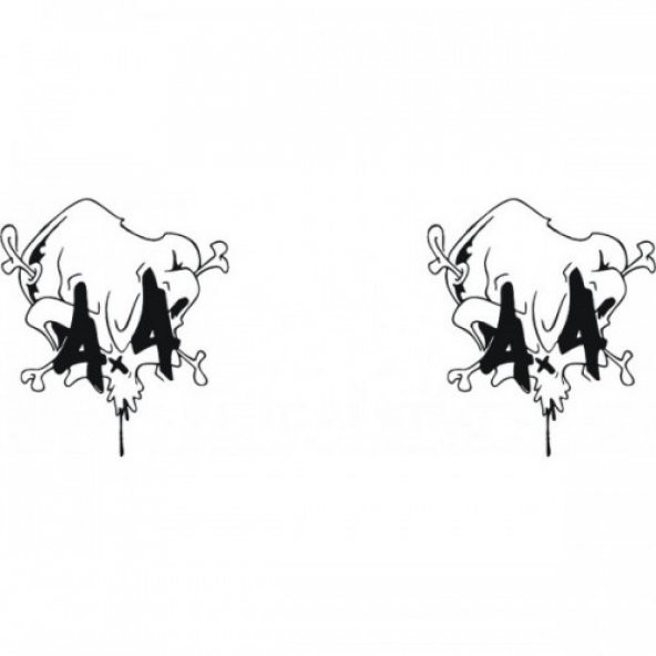 Sticker Masters 4x4 Kurukafa Sticker ürün görseli