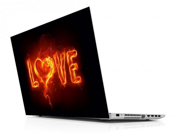 Sticker Masters Love Flame Laptop Sticker ürün görseli