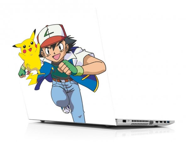 Sticker Masters Pokemon Go Ash And Picachu Run Laptop Sticker ürün görseli