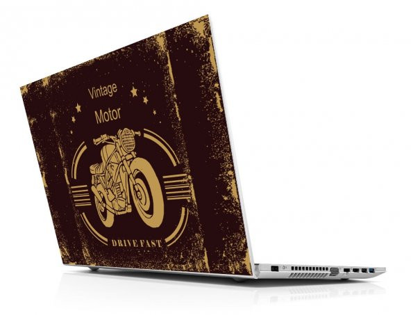Sticker Masters Vintage Motor Laptop Sticker ürün görseli
