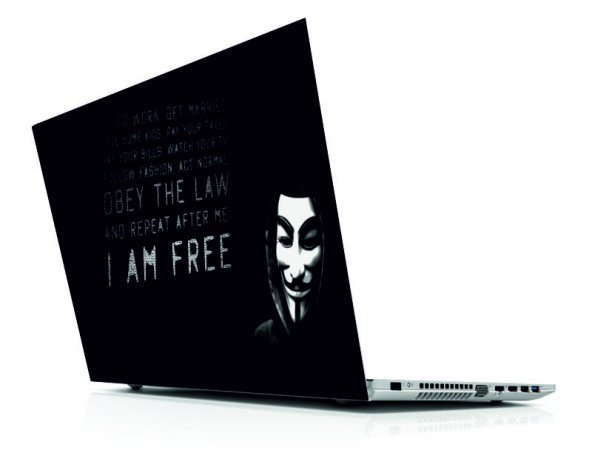 Sticker Masters I Am Free Laptop Sticker