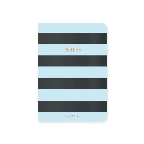 Baskılı İnce Kapak Mavi Çizgili Defter