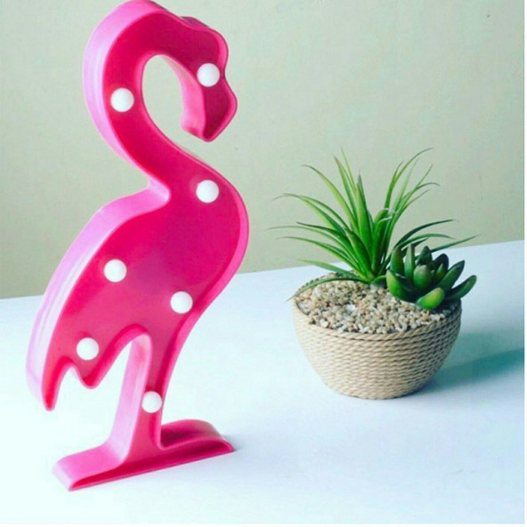 Marka Diğer Lumenn 3D Flamingo Pembe Gece Lambası-Dekorasyon Aydınlatma