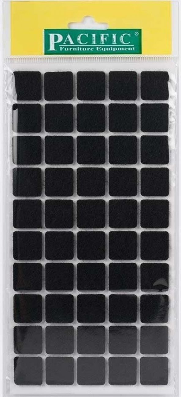 Nsp Pacific Masa Sandalye Keçe Siyah 20 X 20mm