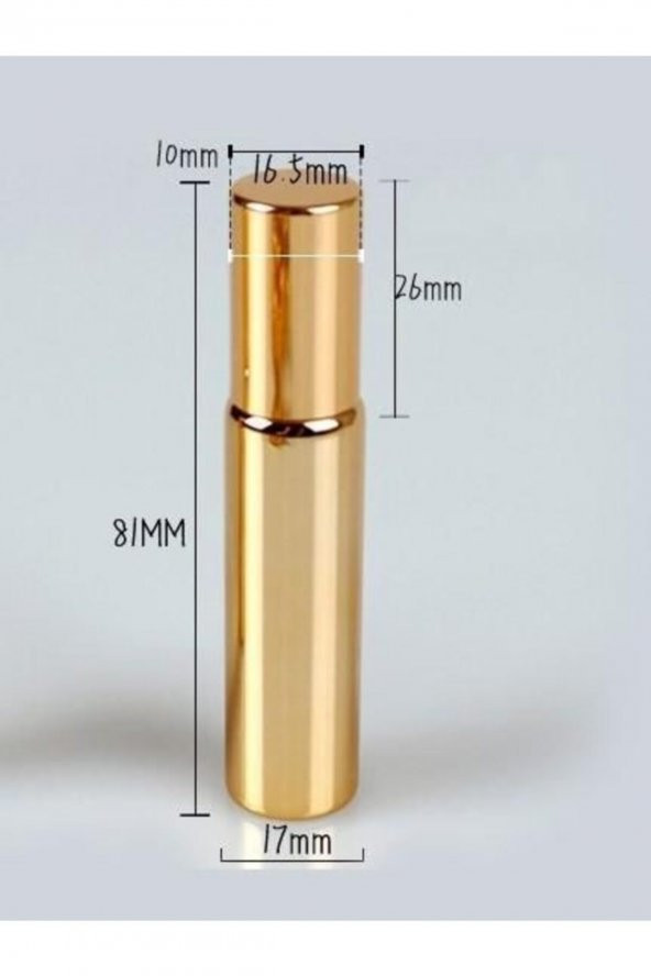 Cep Parfüm Ve Kolonya Şişesi Doldurulabilir Boş Şişe Gold Renk 10 ml Sprey Parfüm Şişesi - 4