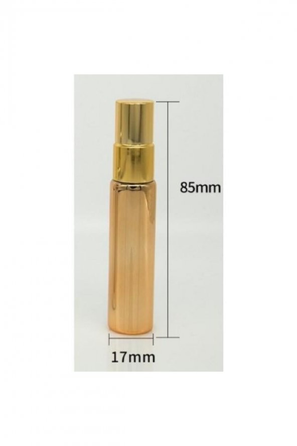 Cep Parfüm Ve Kolonya Şişesi Doldurulabilir Boş Şişe Gold Renk 10 ml Sprey  Parfüm Şişesi - 5
