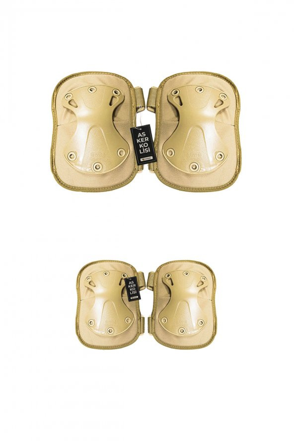 Siyah Koruyucu Dizlik ve Dirseklik Takımı - Askeri Airsoft Motosiklet Bisiklet - 2