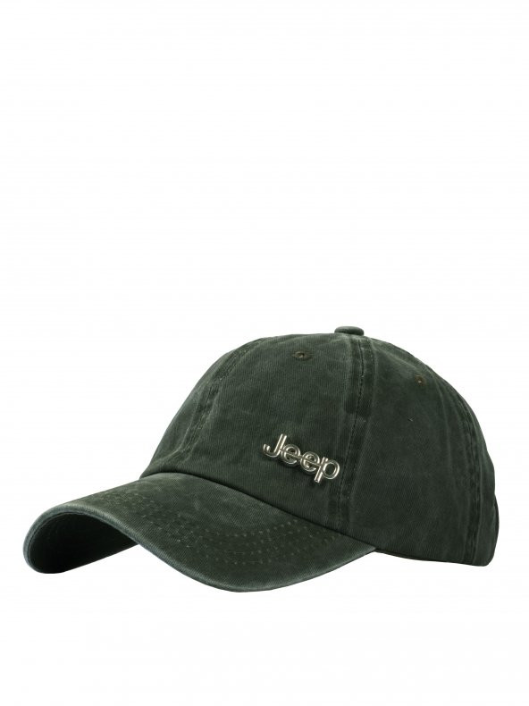 Perlotus Jeep Metal Logolu Yeşil Eskitme Beyzbol Şapka