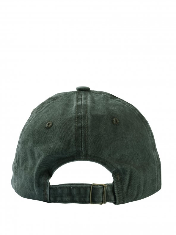 Perlotus Jeep Metal Logolu Yeşil Eskitme Beyzbol Şapka - 3