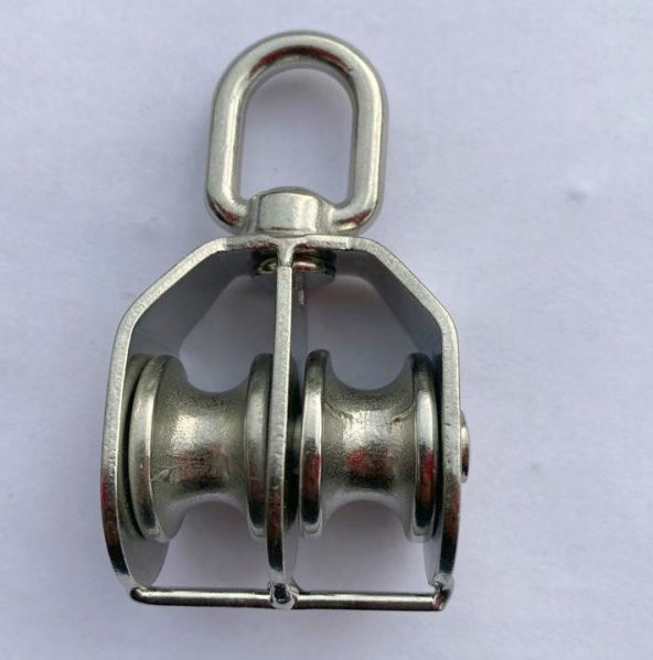 PASLANMAZ KROM ÇİFTLİ MAKARA 32mm - 2