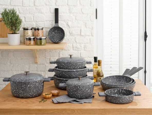 Emsan Perge Döküm 24 Cm Pilav Tencere - Resim 2