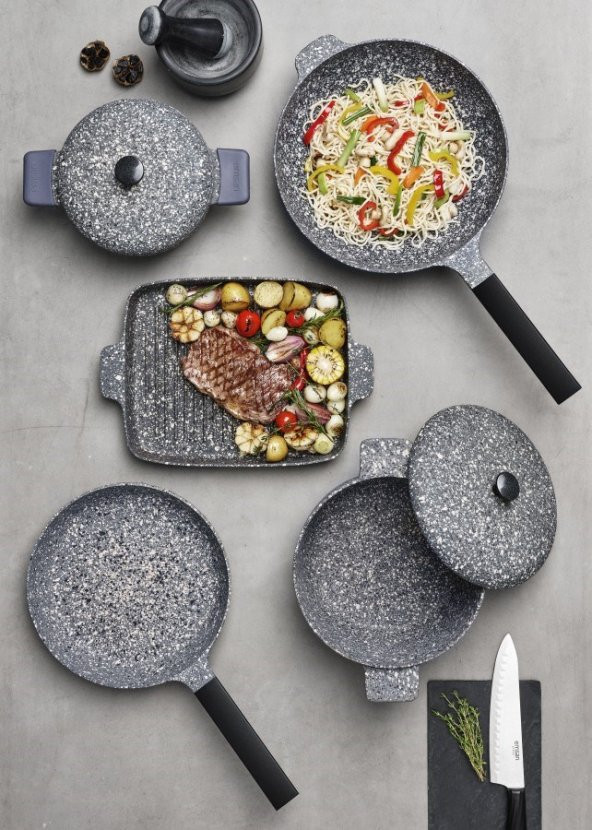 Emsan Perge Döküm 24 Cm Pilav Tencere - Resim 3