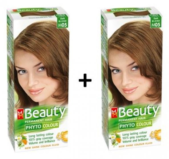 Beauty Doğal Bitkisel Saç Boyası M05 (Koyu Kumral) - 2 ADET