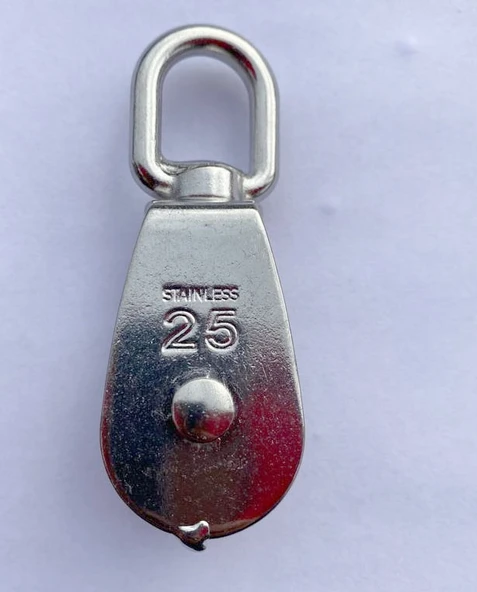 PASLANMAZ KROM TEKLİ MAKARA 25mm - 3