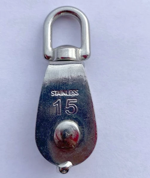 PASLANMAZ KROM TEKLİ MAKARA 15mm - 3