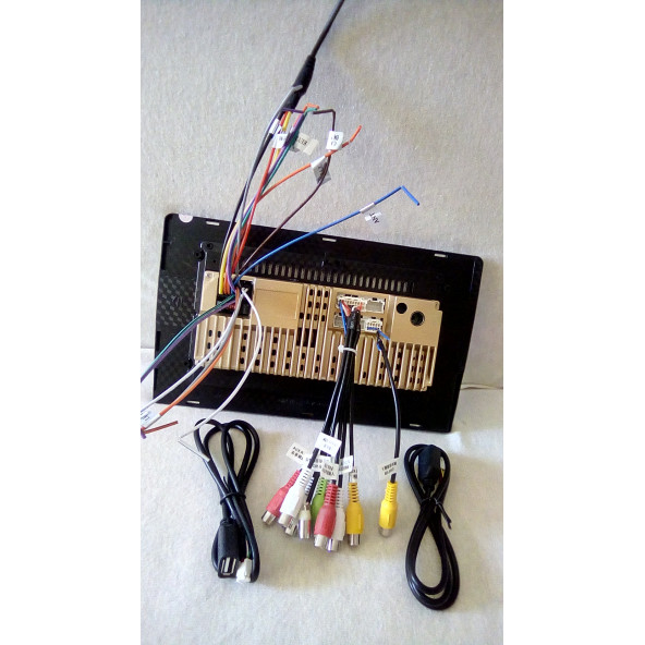 10.1 inç +Carplay ile 2Din Android 13 / (2gb.Ram) 2+32 gb.Oto 4Core Multimedya arkası kısa ince - 4