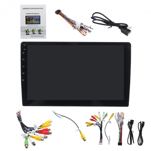 10.1 inç +Carplay ile 2Din Android 13 / (2gb.Ram) 2+32 gb.Oto 4Core Multimedya arkası kısa ince - 5