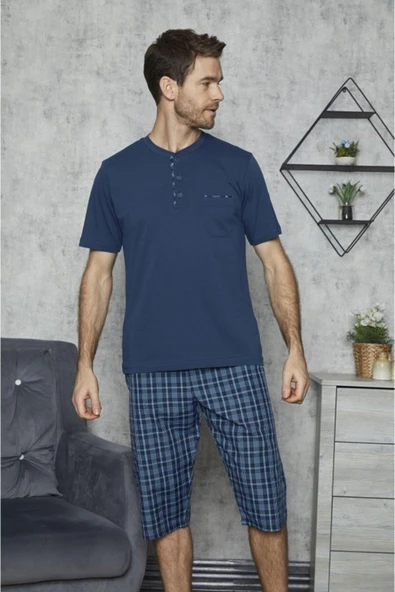 Kly 7521 Erkek Kapri Pijama Takım