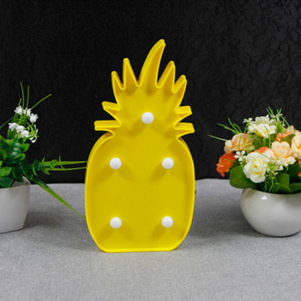 Lumenn Ananas 3D Led Gece Lambası-Dekoratif Aydınlatma