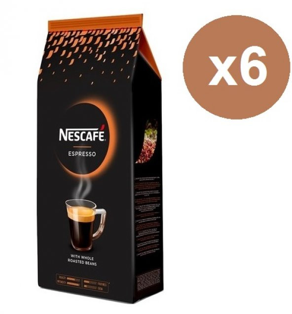 Nescafe Espresso Çekirdek Kahve 1 Kg x 6 Adet