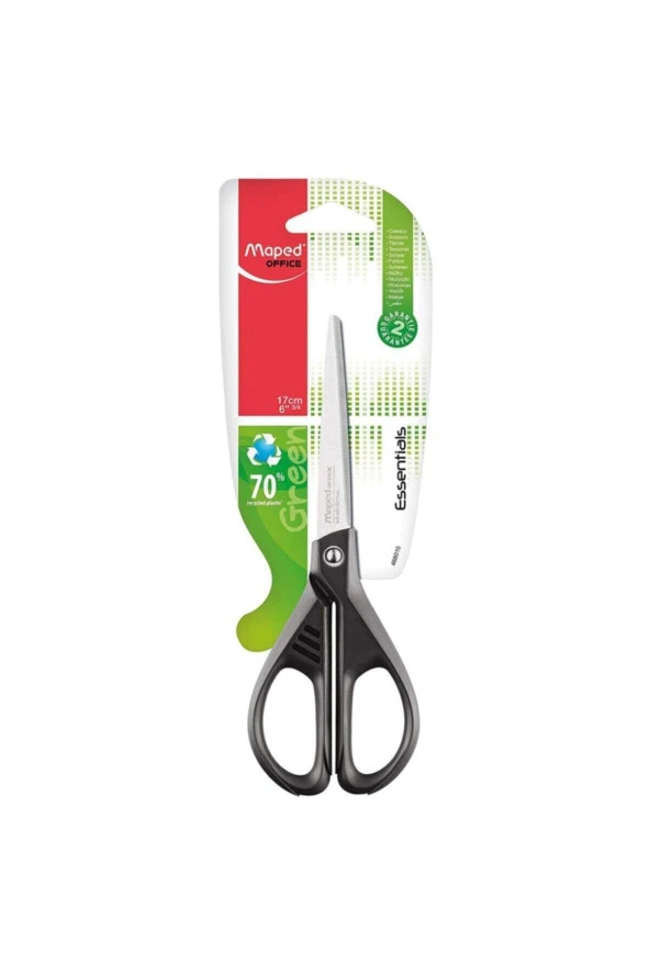 Maped Büro Makası 21 Cm Essentıals Green Asimetrik Makas
