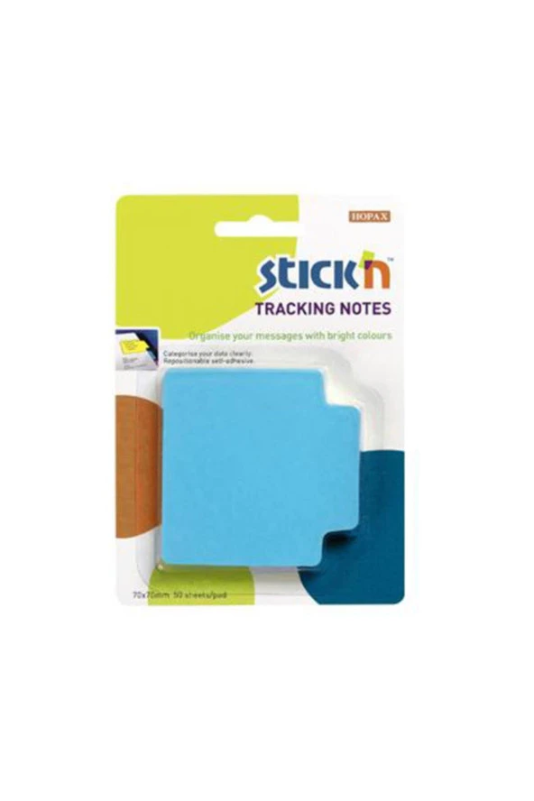 Hopax Stickn Yapışkanlı Not Kağıdı 70 x 70 Mm Fosforlu Mavi 50 Yaprak